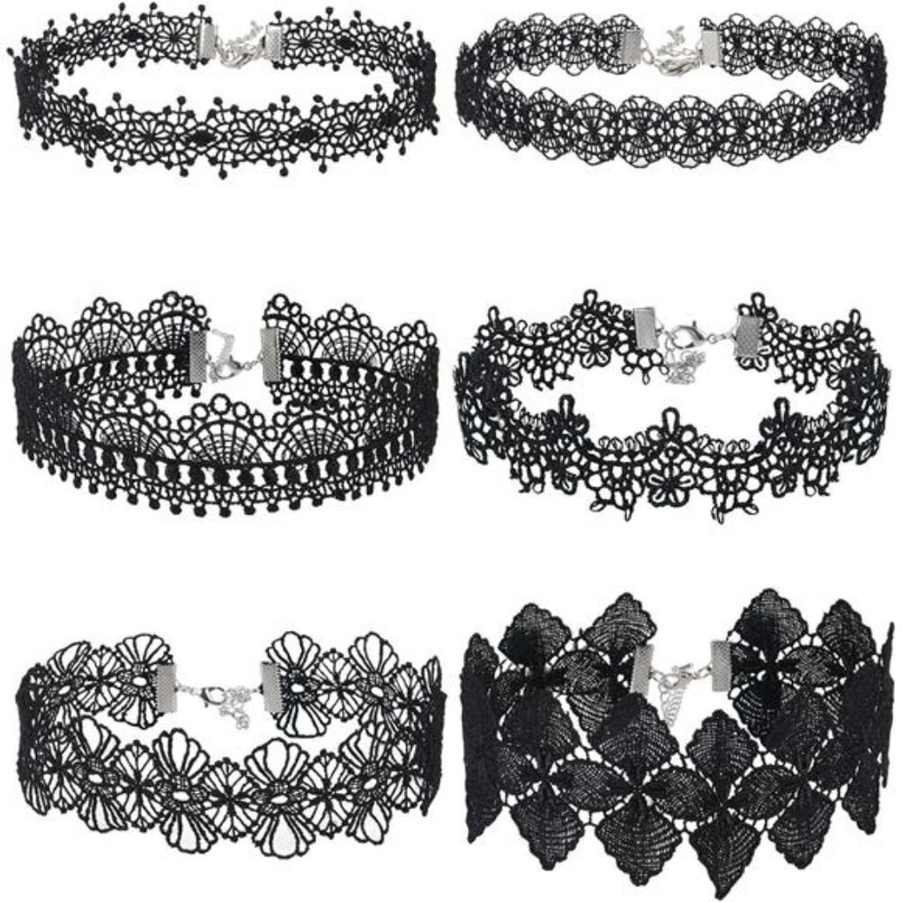 Choker Necklace Black Choker Lace Choker Gothic Necklace for Women Girls